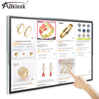 Android FHD Reklama Digital Signage 55-calowy 65-calowy wyświetlacz LCD reklamowy