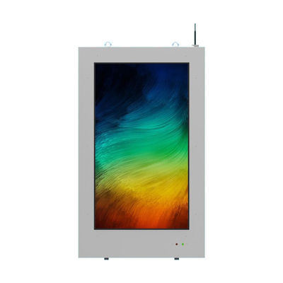 Smukły 32-calowy wyświetlacz do montażu na ścianie w supermarkecie o grubości 14 cm
