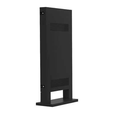 Czarny LCD 43-calowy odtwarzacz reklamowy Android IP65 Stojak podłogowy Digital Signage