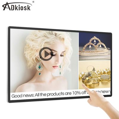 43-calowy naścienny ekran LCD Odtwarzacz reklam Sieć Wifi 50 Hz 6 ms Czas reakcji