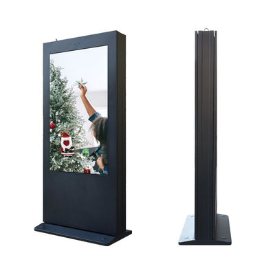 Wersja USB Zewnętrzne cyfrowe ekrany reklamowe Tablica Totem 55 cali IP65 pyłoszczelna