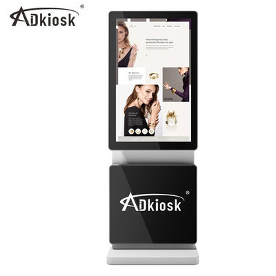 Obrotowy przenośny wyświetlacz reklamowy Ekran Digital Signage 350cd / m2 z kamerą internetową