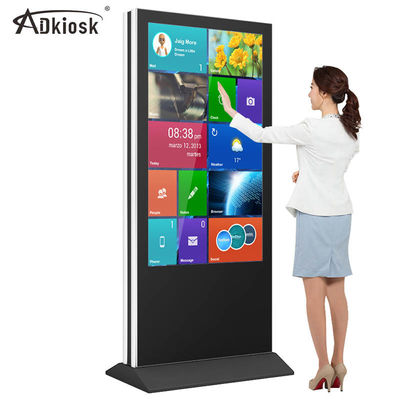 55-calowy dwustronny wolnostojący wyświetlacz LCD 3G 4G 4mm szkło do centrum handlowego