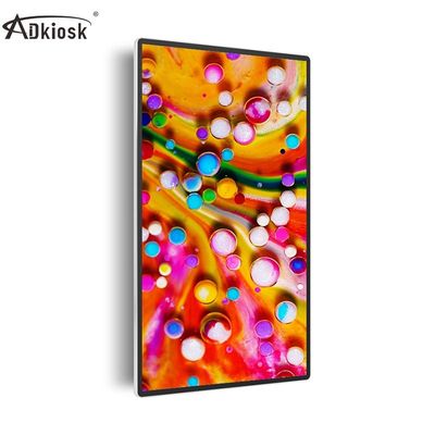 Ultra cienki naścienny Digital Signage 21,5 cala kryty 400cd / m2