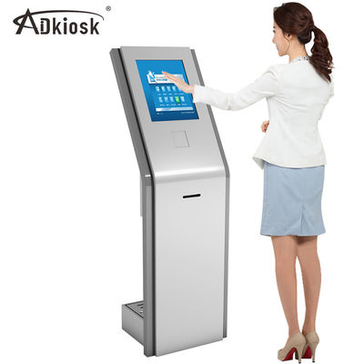 Pojemnościowy ekran dotykowy samoobsługowy 240 V / kiosk LCD do zarządzania kolejką