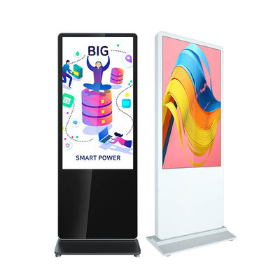 55-calowy interaktywny kiosk z ekranem dotykowym Stojak podłogowy Pojemnościowy kiosk wielodotykowy