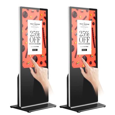 Interaktywny ekran dotykowy LCD o rozdzielczości 4k Monitor kiosku i3 i5 CPU PC OS 65 cali