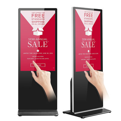 65-calowy interaktywny kiosk z ekranem dotykowym stojący Android dla banku