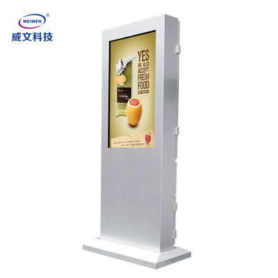 Stojak podłogowy Ip 55 Zewnętrzny odtwarzacz reklamowy Lcd Digital Signage Totem