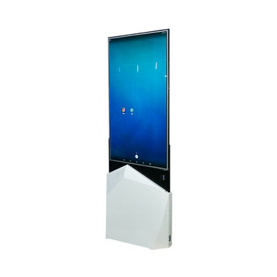 43-calowy 55-calowy wyświetlacz LCD o wysokiej rozdzielczości, przezroczysty, cienki, dwustronny, stojący na podłodze digital signage