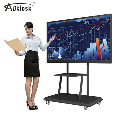 Tablica interaktywna z ekranem dotykowym 178W USB2.0 Rozdzielczość 4K 55in 65in OPS