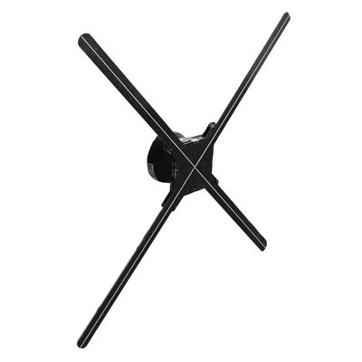 Cztery ostrza 3D Hologram Fan Display Reklama do montażu na ścianie 42cm Panel