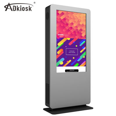 LVDS 3500cd / m2 Zewnętrzny wyświetlacz reklamowy LCD 55-calowy wolnostojący kiosk