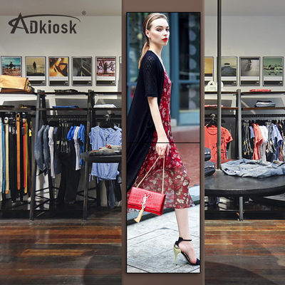 4k AC100V Bezszwowy wyświetlacz reklamowy LCD 55-calowy aluminiowy wspornik