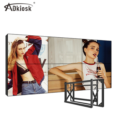 100V LG 55-calowy wyświetlacz ścienny LCD Rozdzielczość 2K 4K FHD z ramką 1,8 mm