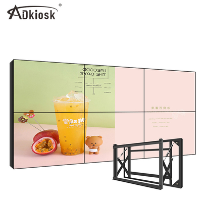 Wyświetlacz ścienny LCD z wąską ramką 49 cali 3x3 pionowy ekran do łączenia reklam