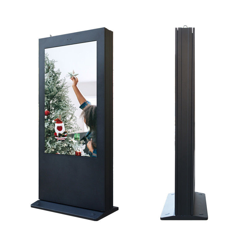 Wersja USB Zewnętrzne cyfrowe ekrany reklamowe Tablica Totem 55 cali IP65 pyłoszczelna