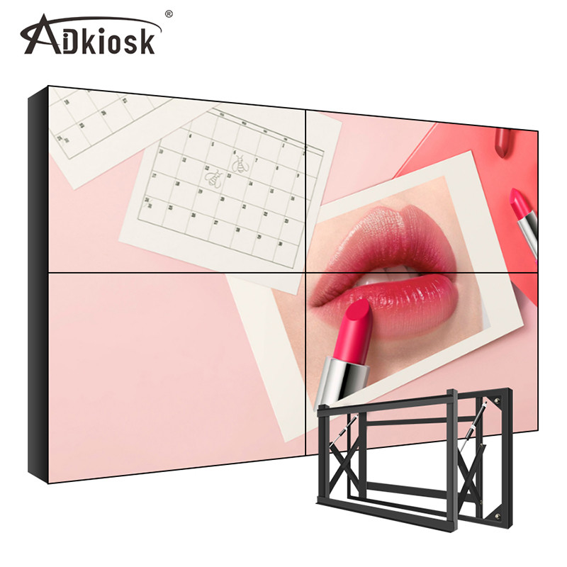 Ekran DVI VGA LCD 500cd / M2 1080P 4k 65 cali 2x3 Wewnątrz