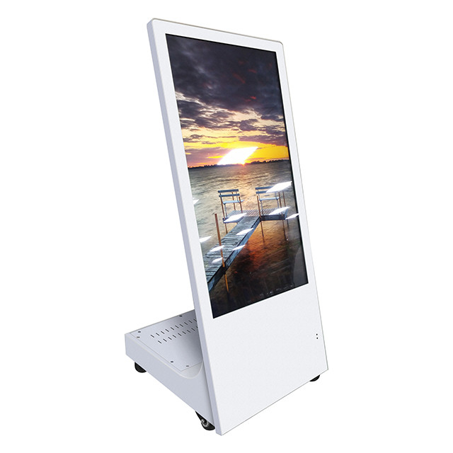 Ekran LCD 1.5A Self Service Kiosk Indoor Floor Stand CCC z kołem